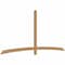 Ekena Millwork Bellingham Timber Gable Bracket, Western Red Cedar, 108"W x 49"H x 1 1/2"D x 3 1/2"F, 11/12 Pitch GBW108X49X0204BEL00SWR - alternate 4